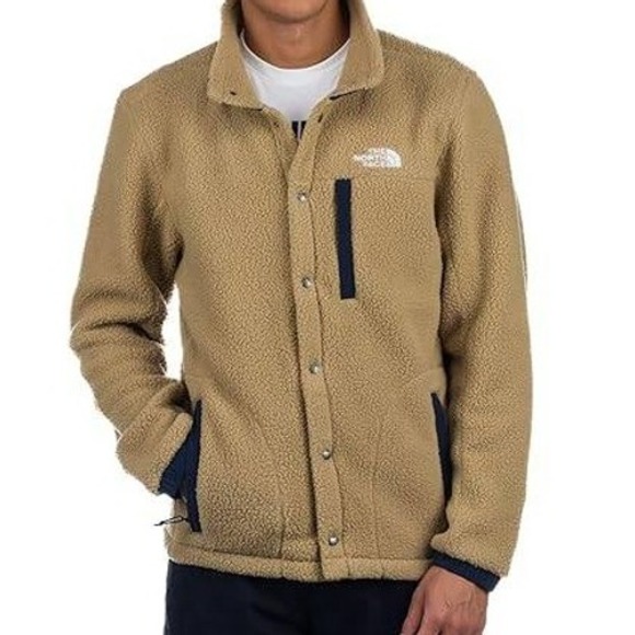NEW The North Face Mens Parkview Fleece Jacket XXL Kelptan Button Up - Picture 1 of 6